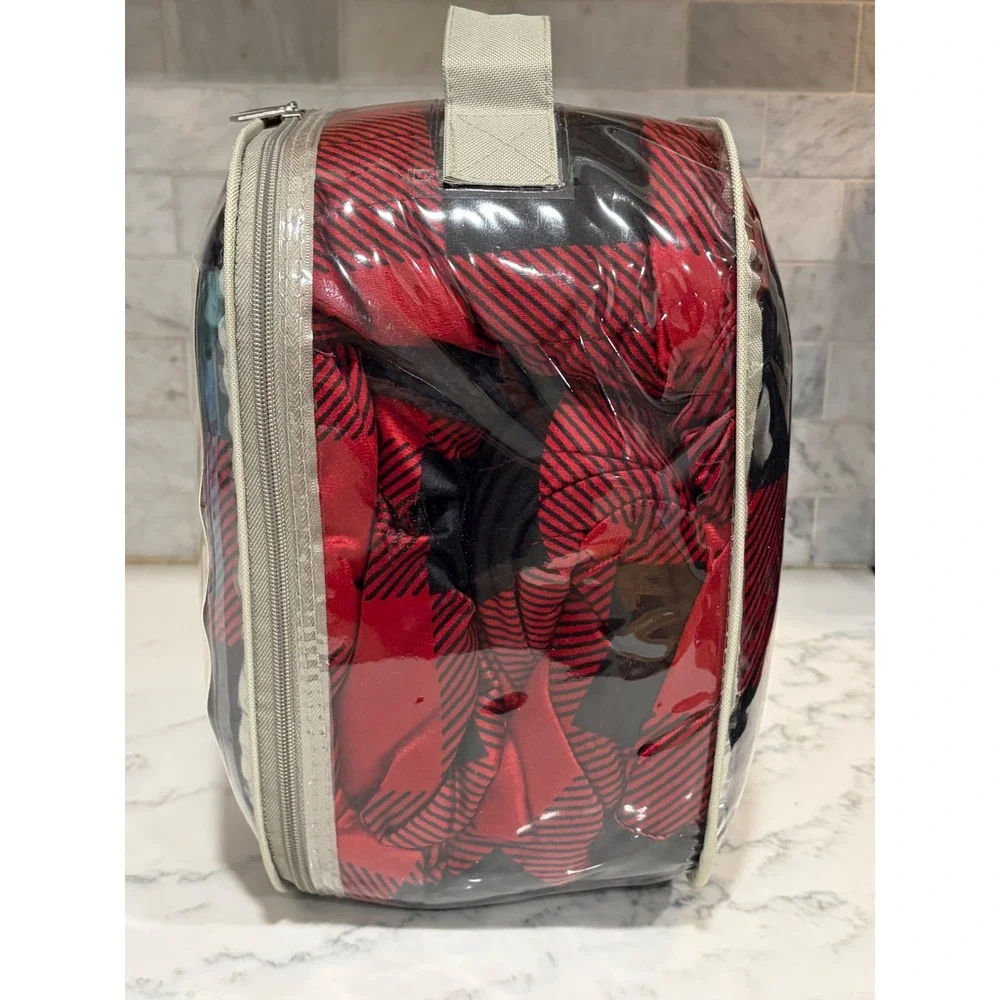 Woolrich‎ Luxury Heated Throw Red Black Buffalo Plaid Electric Blanket 60x70 NEW